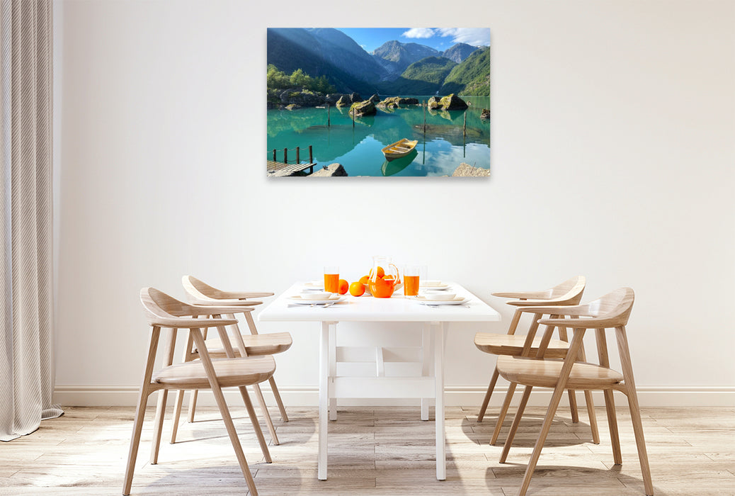 Premium Textil-Leinwand Bondhusvatnet