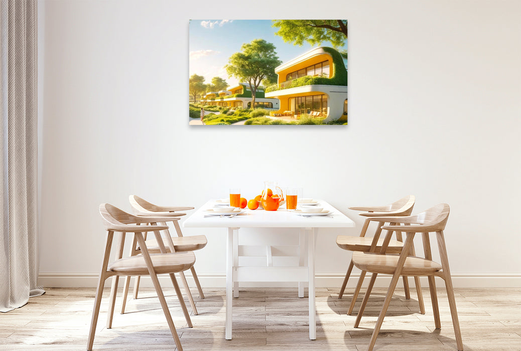 Premium Textil-Leinwand Letzte Sonnenstrahlen