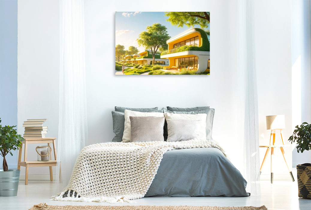 Premium Textil-Leinwand Letzte Sonnenstrahlen