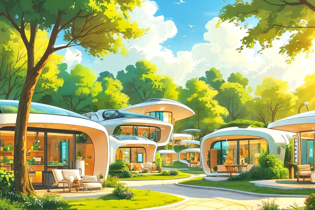 Premium Textil-Leinwand Waldlichtung