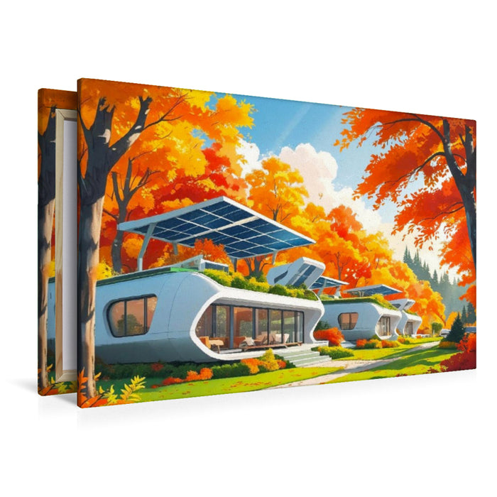 Premium Textil-Leinwand Goldener Oktober