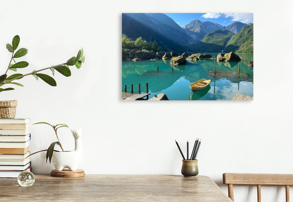 Premium Textil-Leinwand Bondhusvatnet