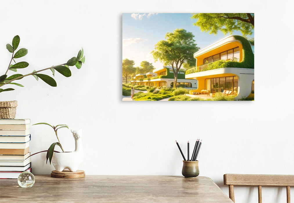 Premium Textil-Leinwand Letzte Sonnenstrahlen