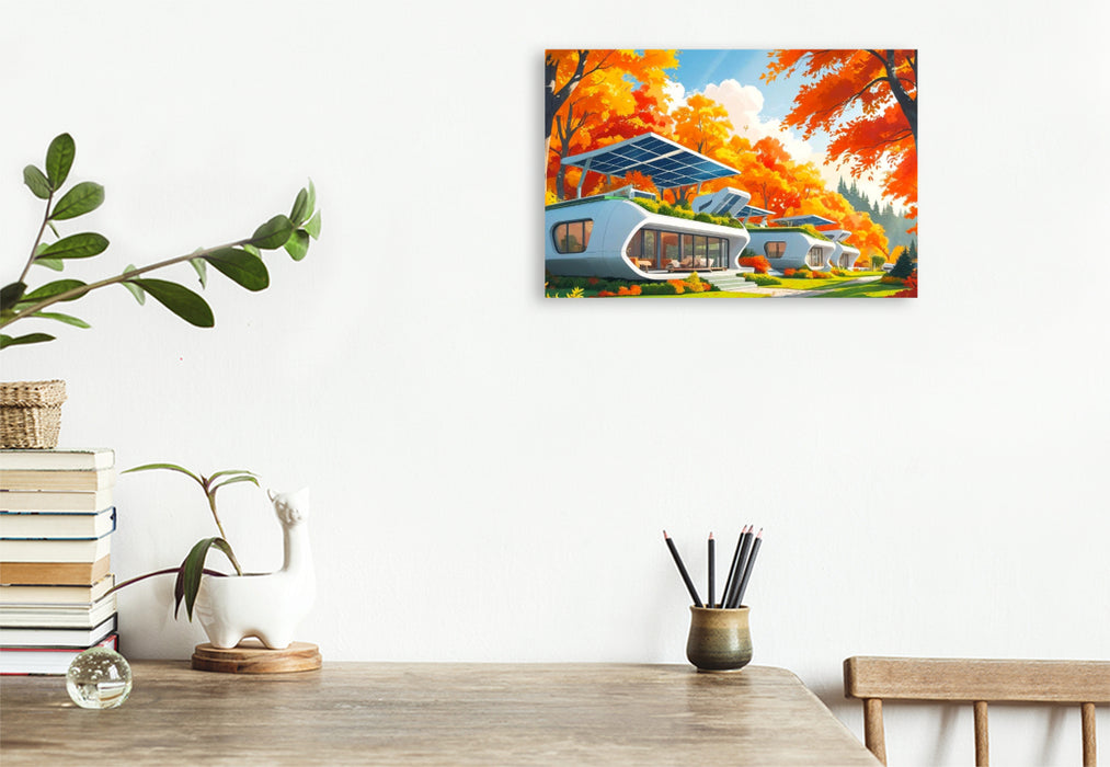 Premium Textil-Leinwand Goldener Oktober