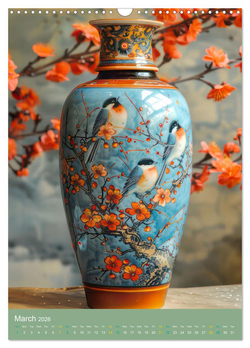 Fantasy vases - Asian style (CALVENDO Monthly Calendar 2026)