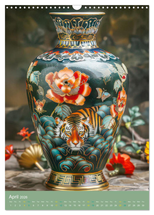 Fantasy vases - Asian style (CALVENDO Monthly Calendar 2026)