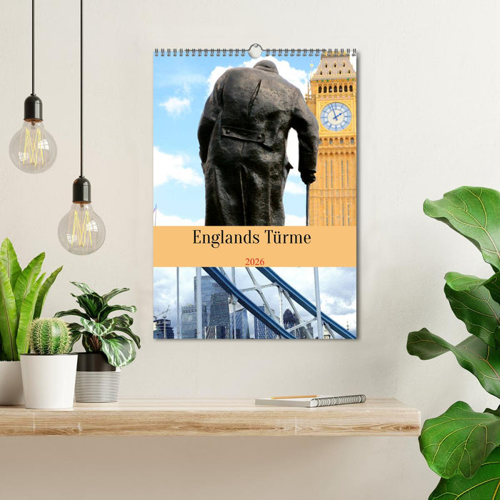 England's towers (CALVENDO Monthly Calendar 2026)