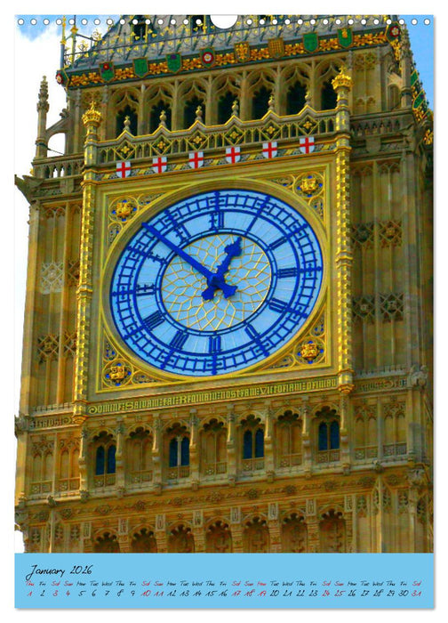 England's towers (CALVENDO Monthly Calendar 2026)