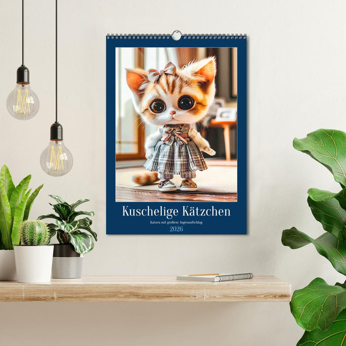 Cuddly kittens - cats with big eyes (CALVENDO Monthly Calendar 2026)