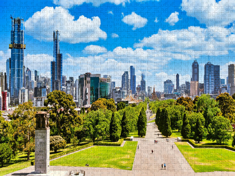 Melbourne - Central Business District - CALVENDO Foto-Puzzle'