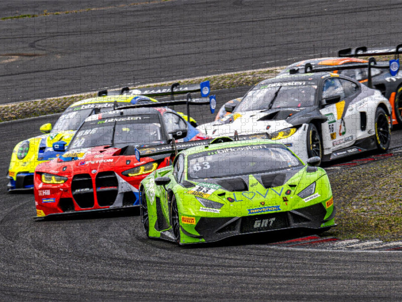 Lamborghini Huracán G Evo2, BMW M4 GT3, Porsche 911 GT3 R - CALVENDO Foto-Puzzle'