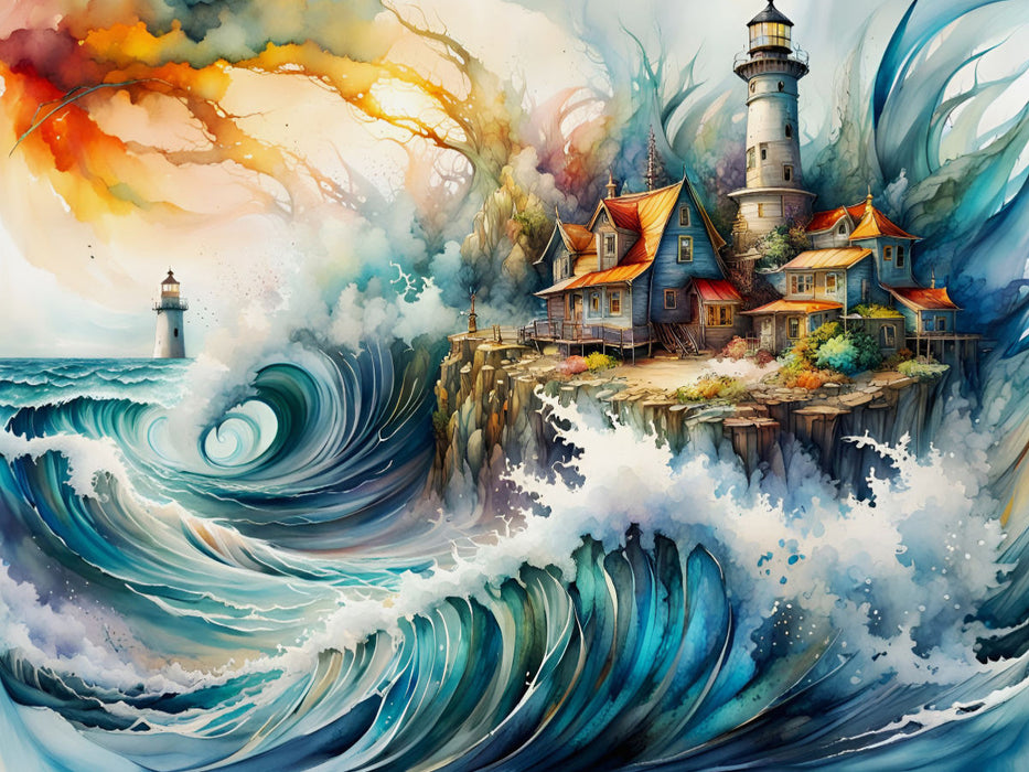 Ein Motiv aus dem Kalender Einsame Wächter Leuchttürme - CALVENDO Foto-Puzzle'