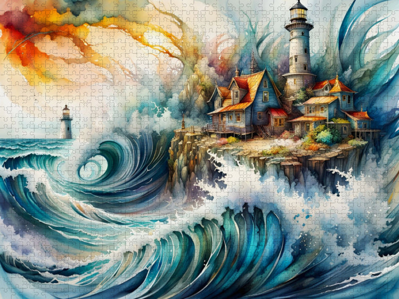 Ein Motiv aus dem Kalender Einsame Wächter Leuchttürme - CALVENDO Foto-Puzzle'