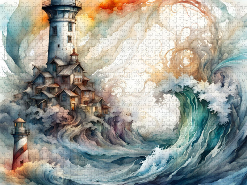 Ein Motiv aus dem Kalender Einsame Wächter Leuchttürme - CALVENDO Foto-Puzzle'