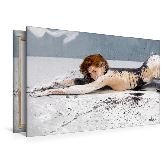Premium Textil-Leinwand Schwarzweiß - Elysium