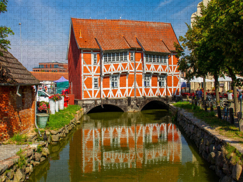 Das Brückenhaus von Wismar - CALVENDO Foto-Puzzle'
