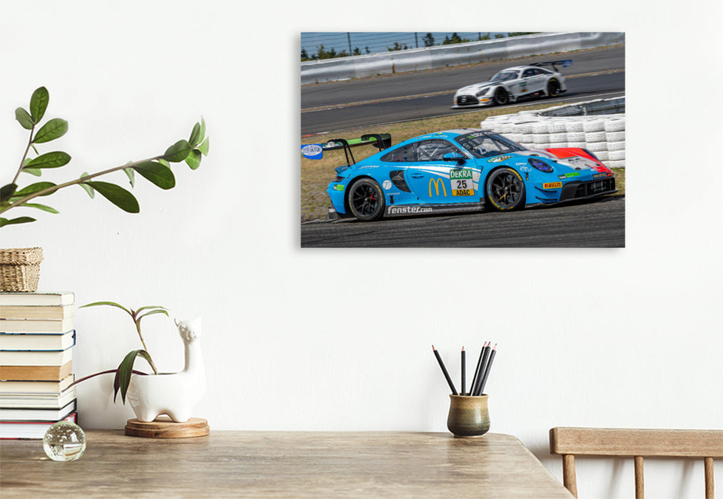 Premium Textil-Leinwand Huber Motorsport / Porsche 911 GT3 R