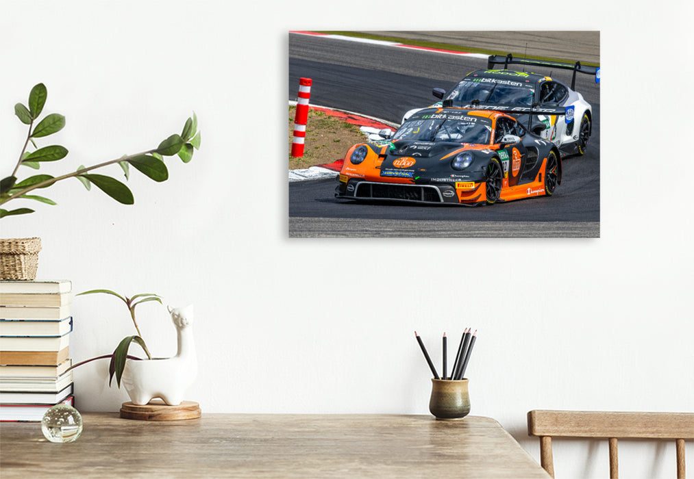 Premium Textil-Leinwand Huber Racing / Porsche 911 GT3 R