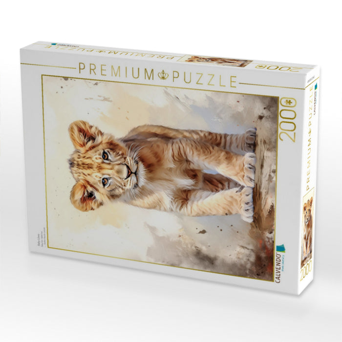 Baby-Löwe - CALVENDO Foto-Puzzle'