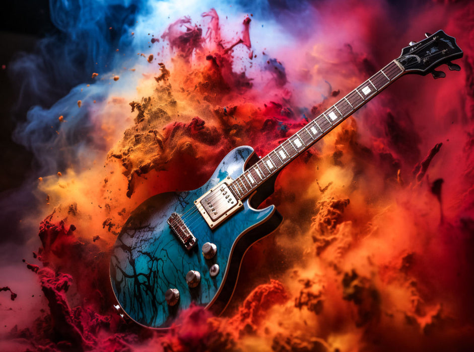 Aurora-E-Gitarre - CALVENDO Foto-Puzzle'