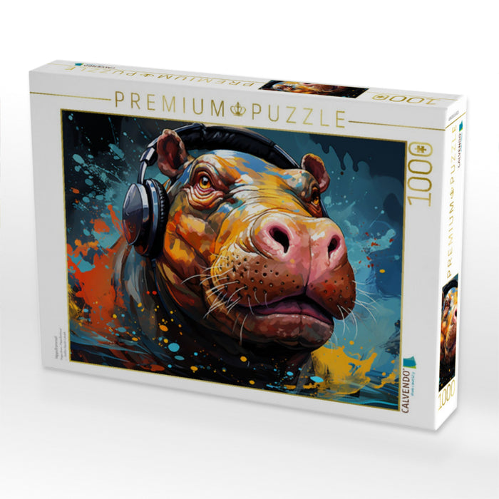 HippoTrommel - CALVENDO Foto-Puzzle'