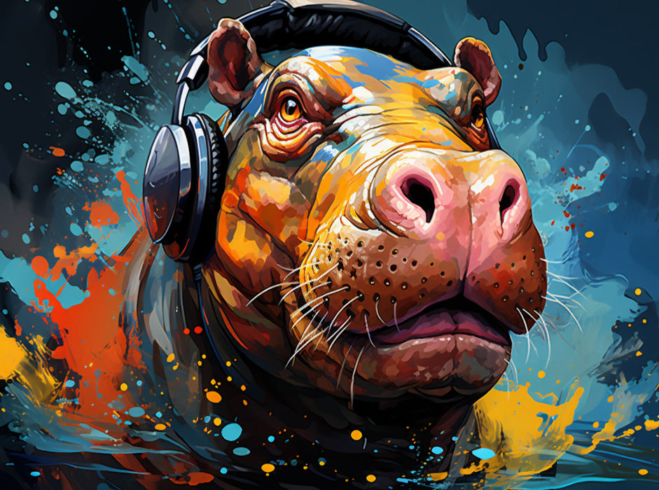 HippoTrommel - CALVENDO Foto-Puzzle'