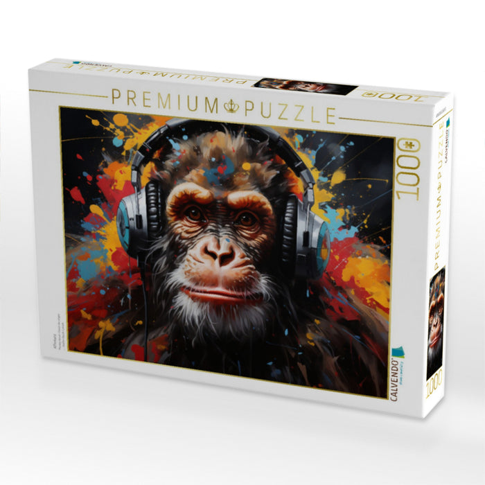 Affentanz - CALVENDO Foto-Puzzle'