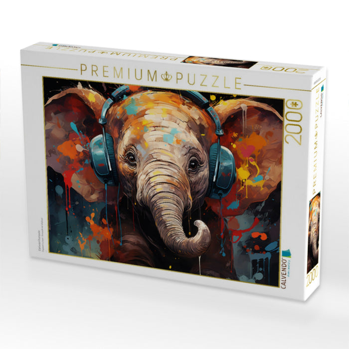 ElefantenTrompete - CALVENDO Foto-Puzzle'