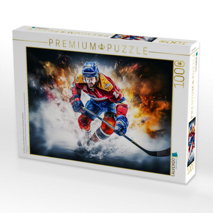 Ein Motiv aus dem Kalender Eishockey und positive Gedanken - CALVENDO Foto-Puzzle'
