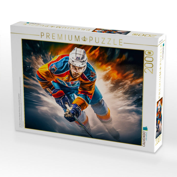 Ein Motiv aus dem Kalender Eishockey und positive Gedanken - CALVENDO Foto-Puzzle'