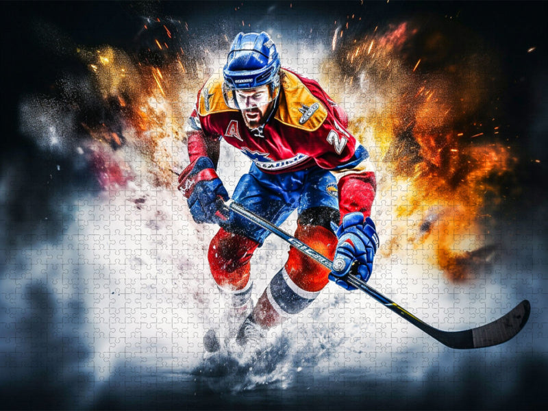 Ein Motiv aus dem Kalender Eishockey und positive Gedanken - CALVENDO Foto-Puzzle'