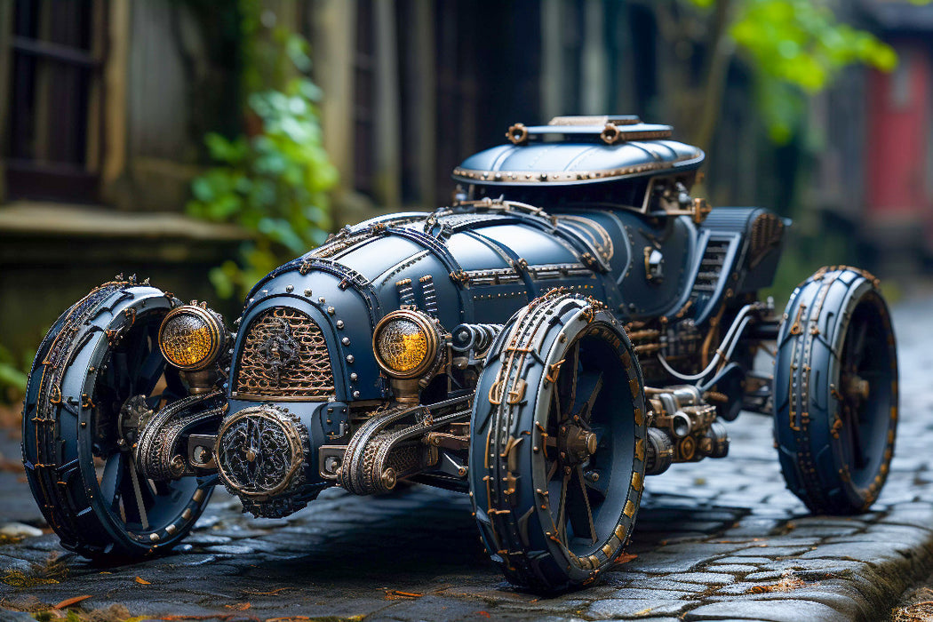 Premium Textil-Leinwand Ein Motiv aus dem Kalender Steampunk Vehicles