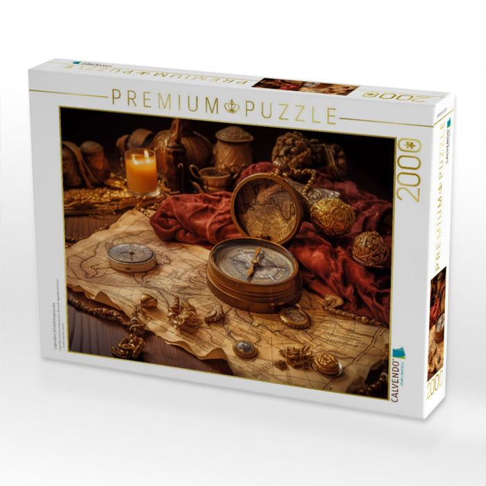 Legendäre Schatzkompassrose - CALVENDO Foto-Puzzle'