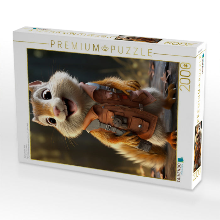 Eichhörnchen Basti - CALVENDO Foto-Puzzle'