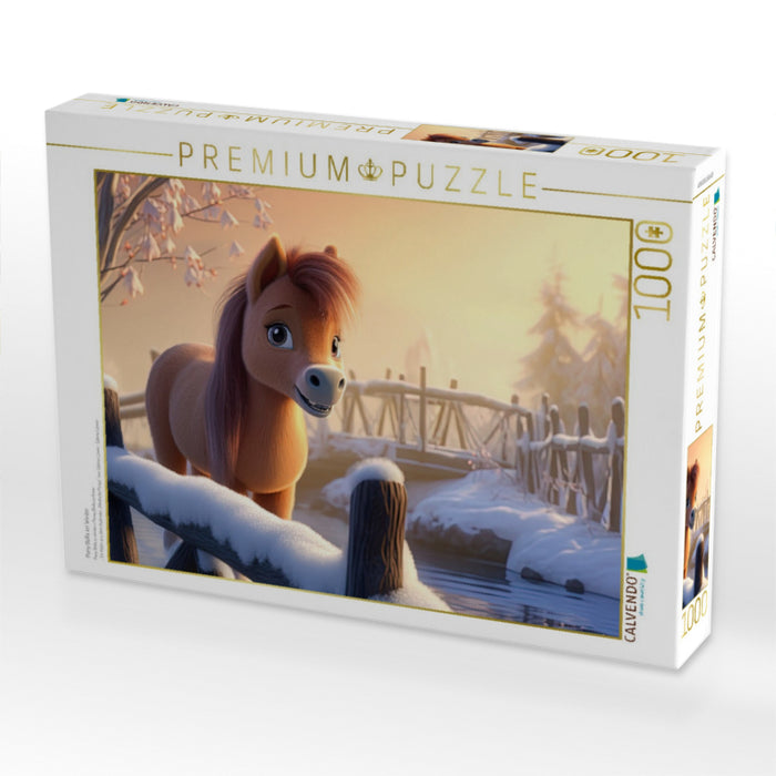 Pony Bella im Winter - CALVENDO Foto-Puzzle'