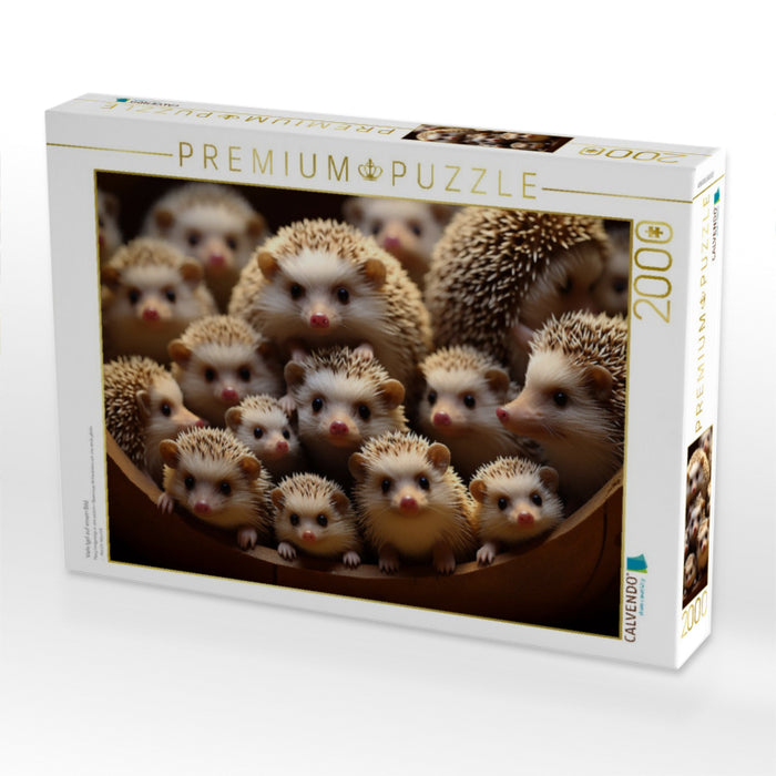Viele Igel auf einem Bild - CALVENDO Foto-Puzzle'