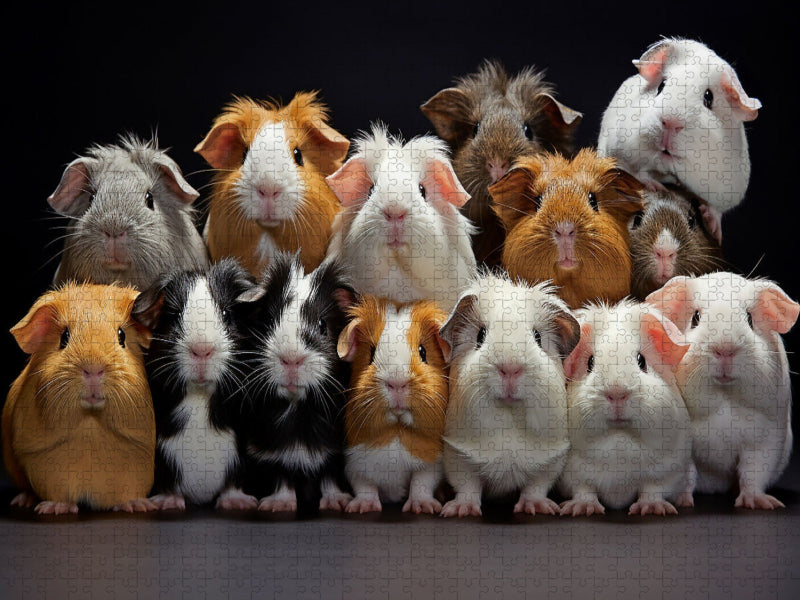 viele Meerschweinchen übereinander - CALVENDO Foto-Puzzle'