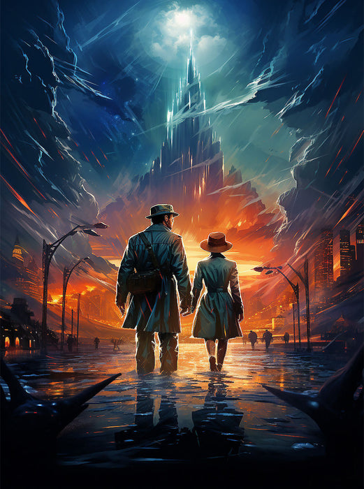 Die Festung der Zeit - historisches Filmplakat zu einem Film, der nie gedreht wurde - CALVENDO Foto-Puzzle'