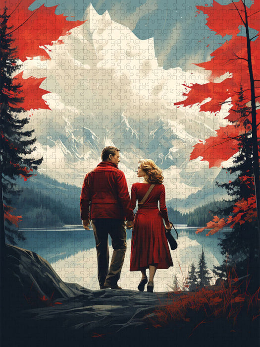 Ich denke oft an Kanada - historisches Filmplakat zu einem Film, der nie gedreht wurde - CALVENDO Foto-Puzzle'
