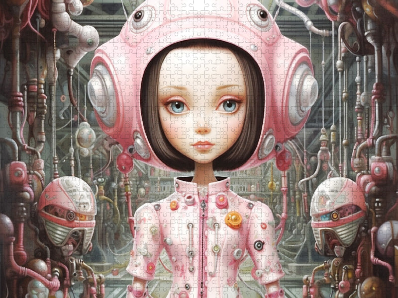 Roboter Puppe - CALVENDO Foto-Puzzle'
