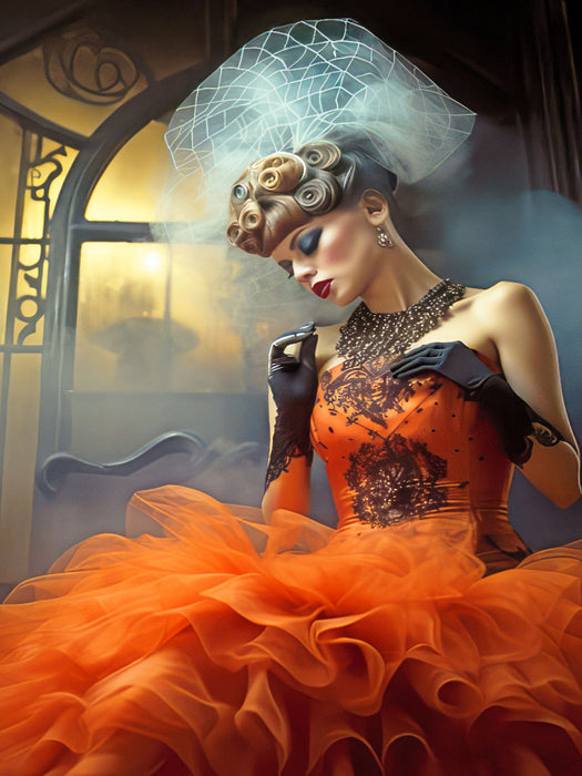 Burlesque-Tänzerin - CALVENDO Foto-Puzzle'