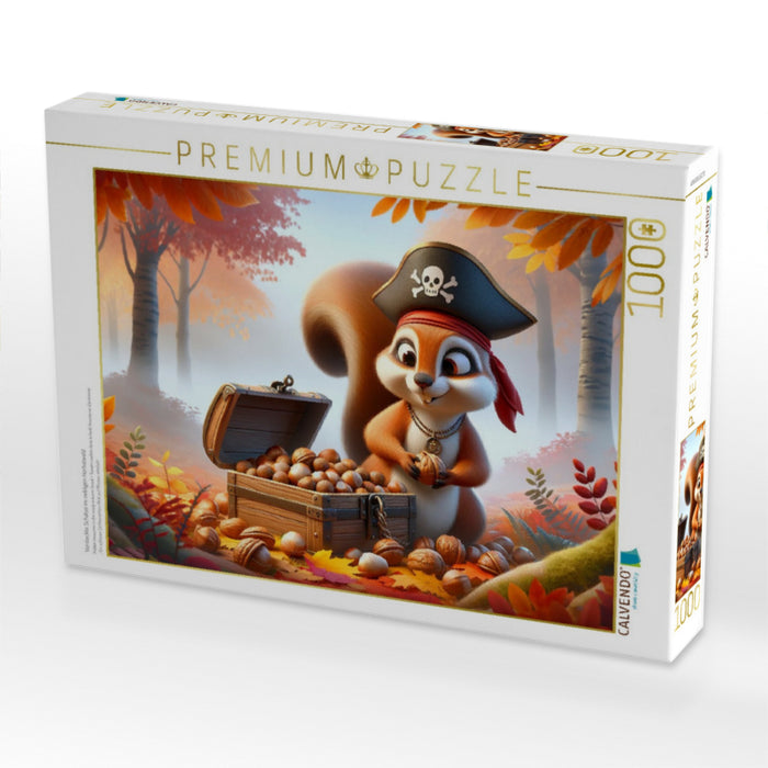 Versteckte Schätze im nebligen Herbstwald - CALVENDO Foto-Puzzle'