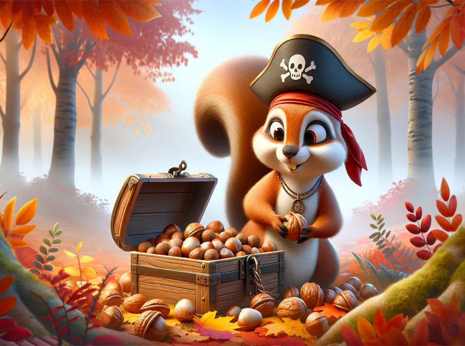 Versteckte Schätze im nebligen Herbstwald - CALVENDO Foto-Puzzle'