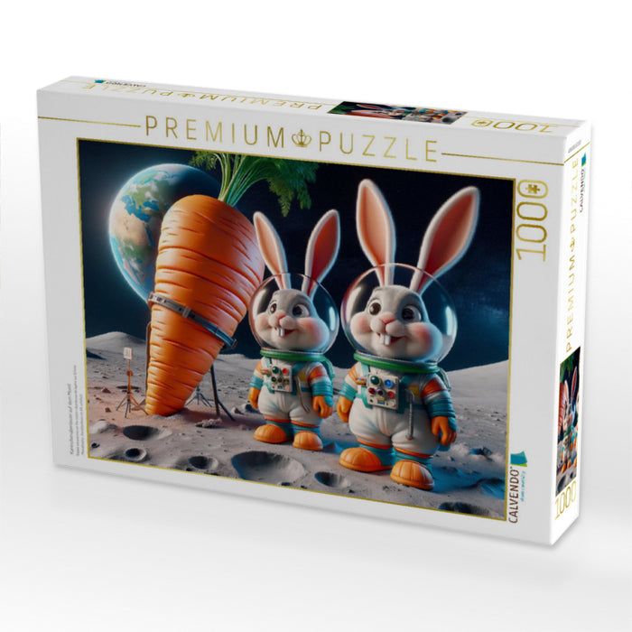 Kaninchenabenteuer auf dem Mond - CALVENDO Foto-Puzzle'