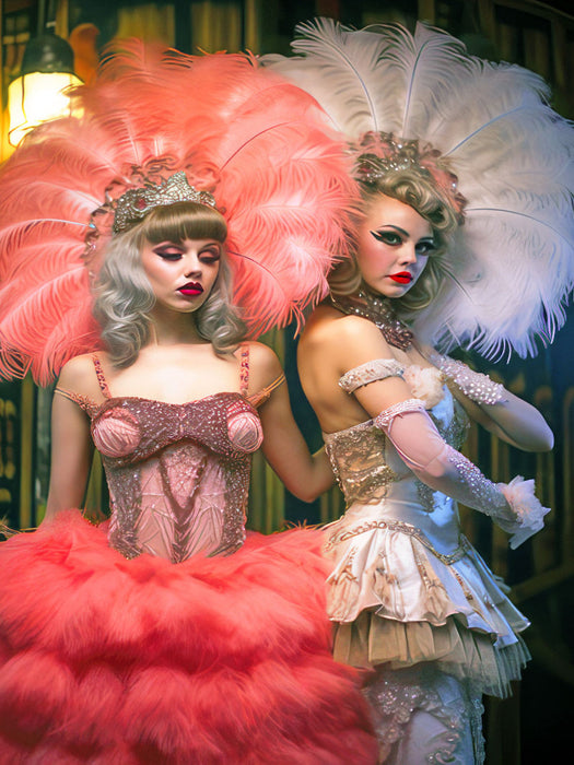 Burlesque-Tänzerin - CALVENDO Foto-Puzzle'