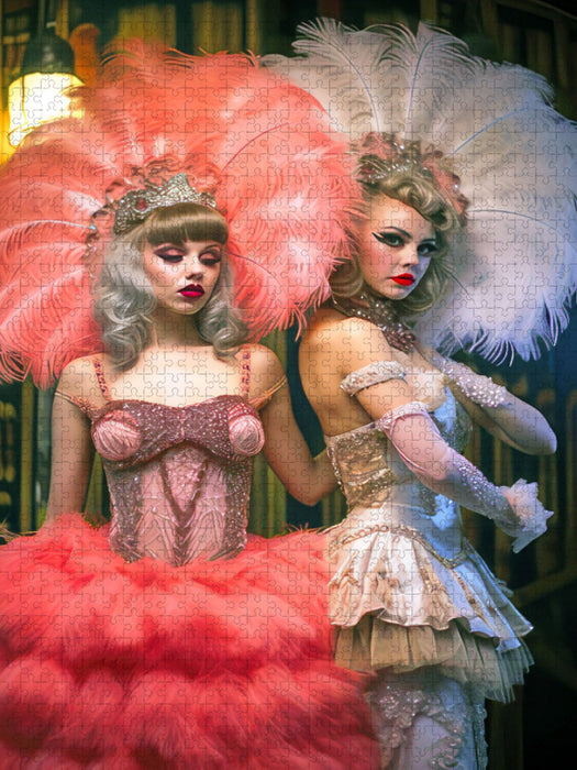 Burlesque-Tänzerin - CALVENDO Foto-Puzzle'