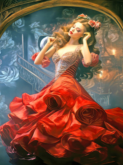 Burlesque dancer - CALVENDO Foto-Puzzle'