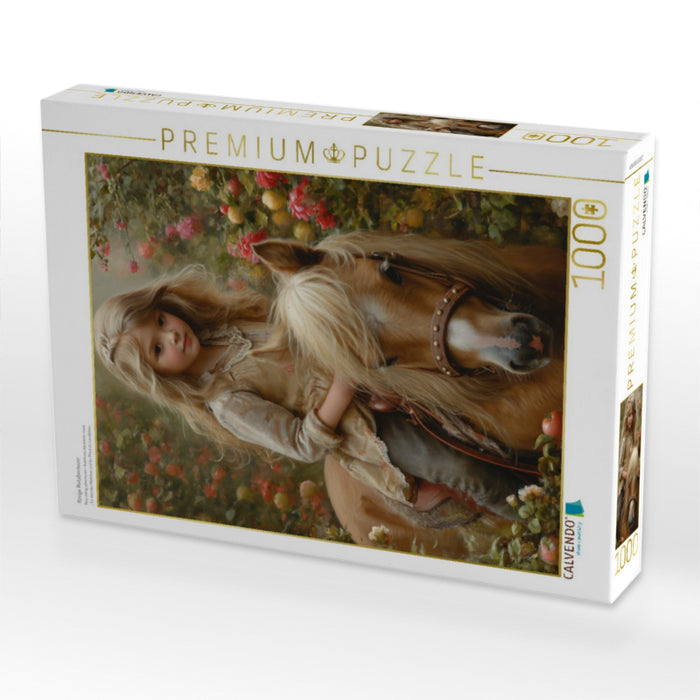 Rosige Reitabenteuer - CALVENDO Foto-Puzzle'