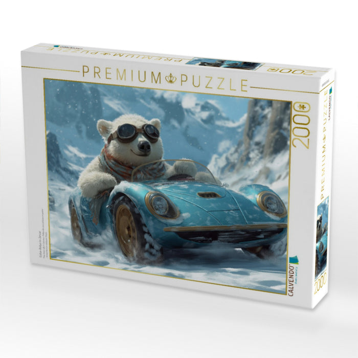 Eisbär-Rallye im Januar - CALVENDO Foto-Puzzle'