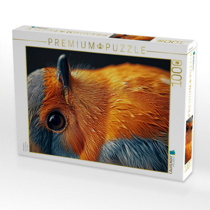 Rotkehlchen - CALVENDO Foto-Puzzle'